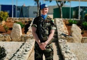 Irish Trooper Shane Kearney who was injured when his convoy came under attack in Lebanon (Image: Defence Forces/PA Wire)