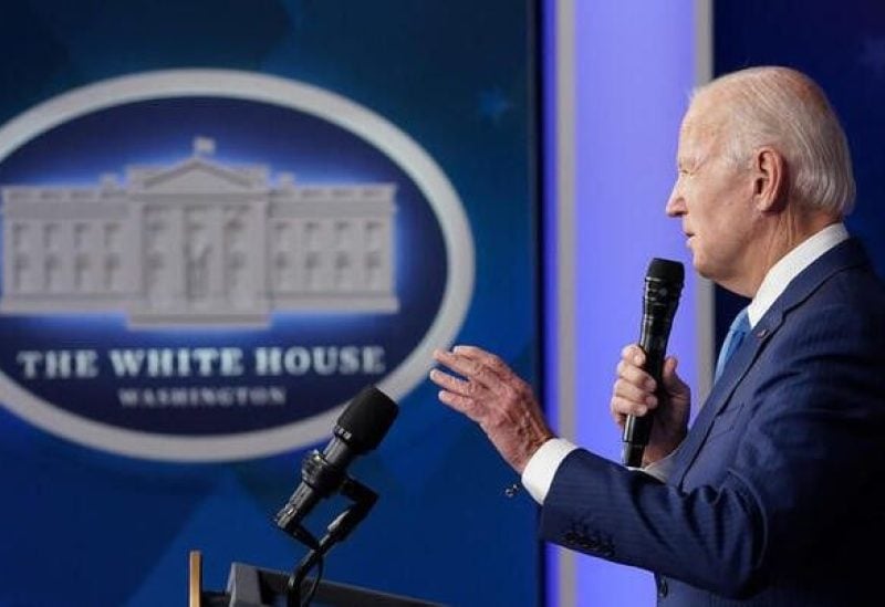 U.S. President Joe Biden speaks about building a stronger economy for union workers and retirees at the White House in Washington, U.S., December 8, 2022. REUTERS/Kevin Lamarque