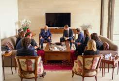 Aoun addresses prevailing conditions with French delegation from European parliament