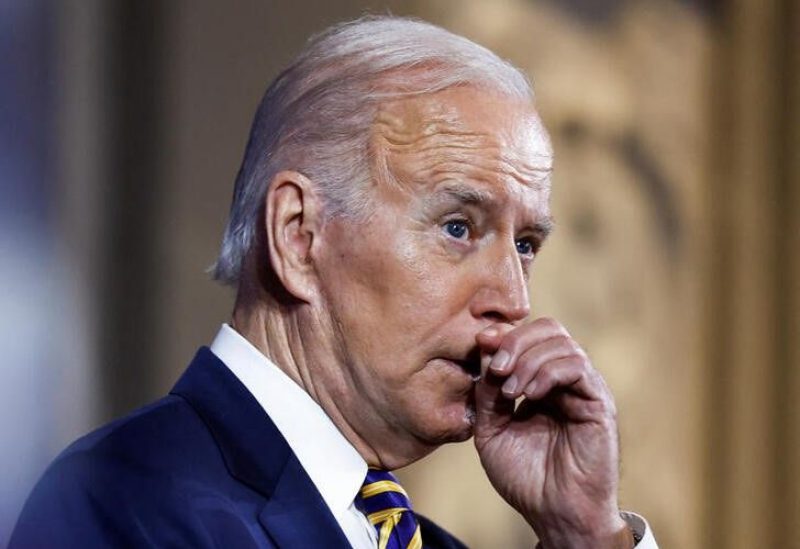 U.S. President Joe Biden addresses the White House Tribal Nations Summit at the Interior Department in Washington, U.S., November 30, 2022. REUTERS/Evelyn Hockstein