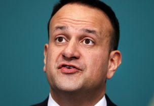 Ireland's Prime Minister Taoiseach Leo Varadkar speaks during a news conference on the ongoing situation with the coronavirus disease (COVID-19) at Government Buildings in Dublin, Ireland March 24, 2020. Steve Humphreys/Pool via REUTERS