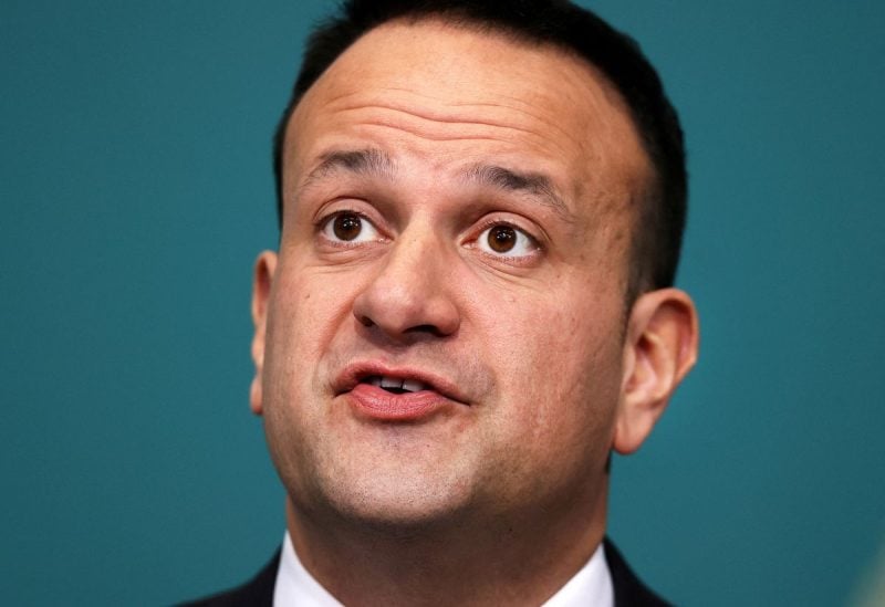 Ireland's Prime Minister Taoiseach Leo Varadkar speaks during a news conference on the ongoing situation with the coronavirus disease (COVID-19) at Government Buildings in Dublin, Ireland March 24, 2020. Steve Humphreys/Pool via REUTERS