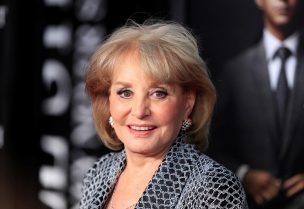 FILE PHOTO: Television personality Barbara Walters arrives for the premiere of the film "Wall Street: Money Never Sleeps" in New York September 20, 2010. REUTERS/Lucas Jackson/File Photo