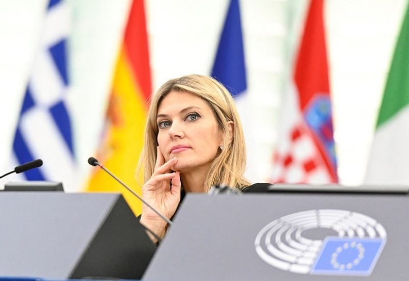 European Parliament vice president, Greek socialist Eva Kaili, is seen at the European Parliament in Strasbourg, France November 22, 2022. European Union 2022 - Source : EP/­Handout via REUTERS ATTENTION EDITORS - THIS IMAGE WAS PROVIDED BY A THIRD PARTY. NO RESALES. NO ARCHIVES