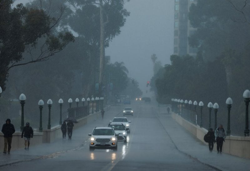 A winter rain storm brings welcome moisture to San Diego, California, U.S., December 12, 2022. REUTERS/Mike Blake