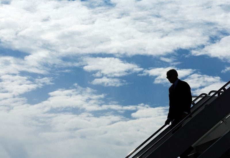 U.S. President Joe Biden disembarks Air Force One at Luke Air Force Base, Arizona, U.S. December 6, 2022. REUTERS/Jonathan Ernst