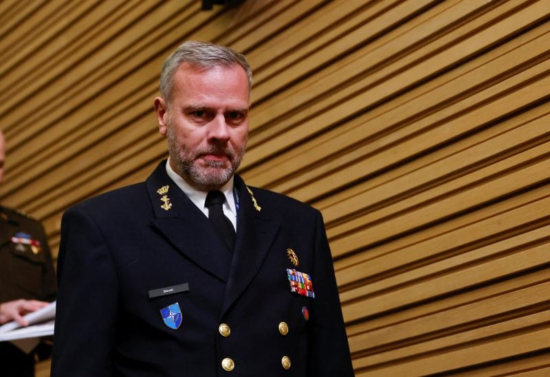 The Chair of the NATO Military Committee Admiral Rob Bauer atttends a news conference after a meeting of the alliance's Military Committee, at NATO headquarters in Brussels, Belgium January 19, 2023. REUTERS/Johanna Geron