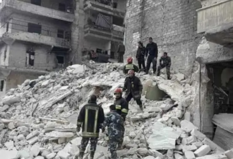 File photo of rescuers in Aleppo, Syria