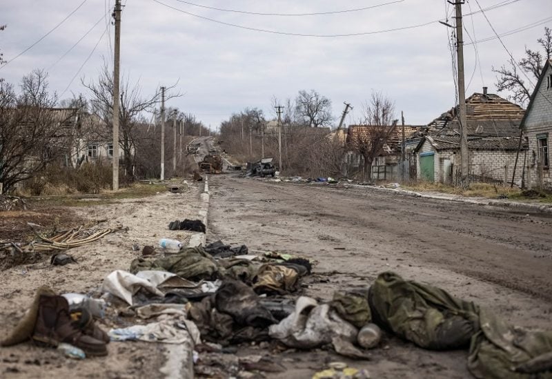 A view shows an empty street, as Russia's attack on Ukraine continues, in the village of Torske, Donetsk region, Ukraine December 30, 2022. REUTERS/Yevhen Titov