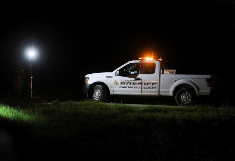 A San Mateo County Sheriff’s Office vehicle is seen near where victims were found dead in a shooting in Half Moon Bay, California, U.S. on January 23, 2023. REUTERS/Nathan Frandino REFILE - CORRECTING DATE
