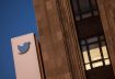 A view of the Twitter logo at its corporate headquarters in San Francisco, California, U.S. October 27, 2022. REUTERS/Carlos Barria