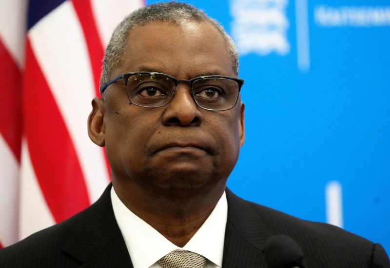 U.S. Defense Secretary Lloyd Austin listens during a news conference in Tallinn, Estonia February 16, 2023. REUTERS/Ints Kalnins