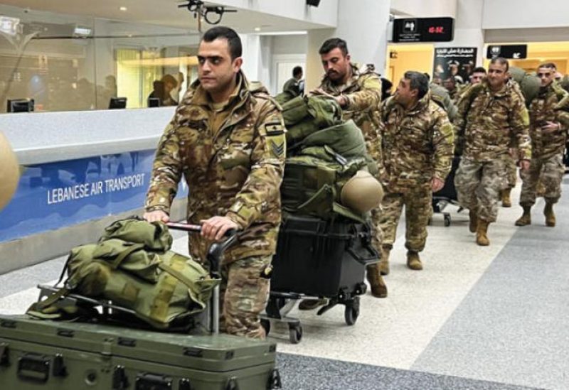 Lebanese soldiers leave for Türkiye to help in rescue missions(AP)
