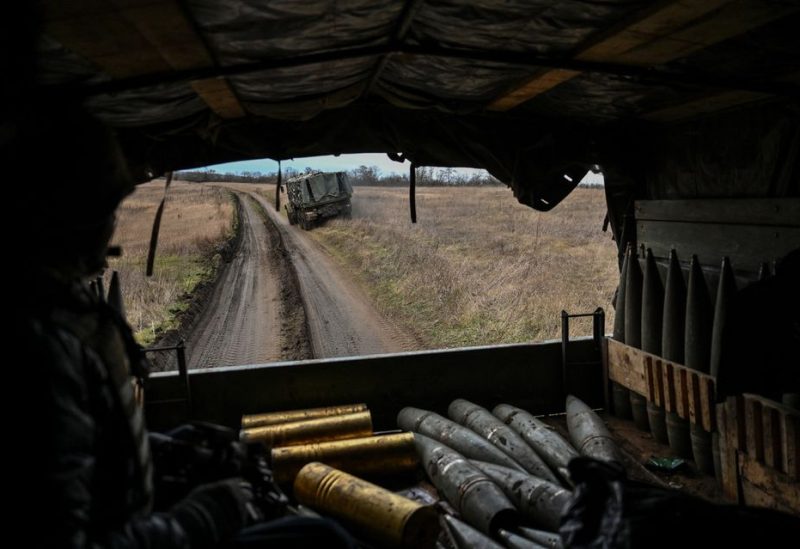 A Ukrainian serviceman rides inside a truck with artillery shells, amid Russia's attack on Ukraine, near a frontline in Zaporizhzhia region, Ukraine January 5, 2023. REUTERS