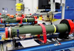 FILE PHOTO: Javeline anti-tank missiles are displayed on the assembly line as U.S. President Joe Biden tours a Lockheed Martin weapons factory in Troy, Alabama, U.S. May 3, 2022. REUTERS/Jonathan Ernst/File Photo