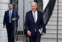 U.S. President Joe Biden departs the White House for the weekend, in Washington, U.S., February 24, 2023. REUTERS