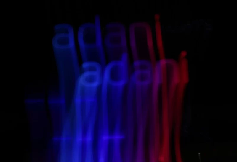 The logo of the Adani Group is seen on a building, in Mumbai, India, January 27, 2023. Picture taken with long exposure. REUTERS