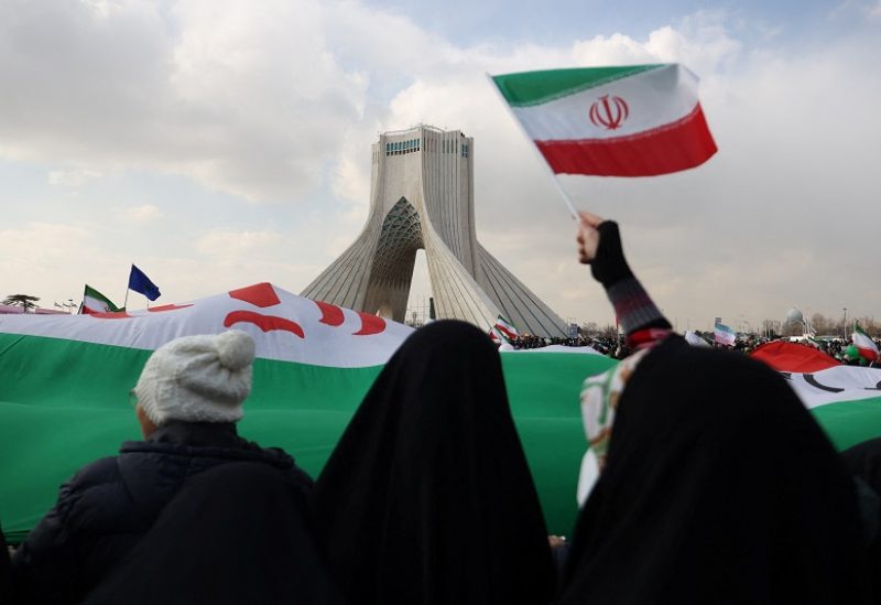 Azadi Tower is seen during the 44th anniversary of the Islamic Revolution in Tehran, Iran, February 11, 2023. Majid Asgaripour/WANA (West Asia News Agency) via REUTERS ATTENTION EDITORS - THIS IMAGE HAS BEEN SUPPLIED BY A THIRD PARTY. ATTENTION EDITORS - THIS PICTURE WAS PROVIDED BY A THIRD PARTY.