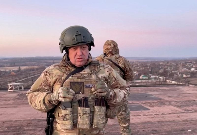 Yevgeny Prigozhin, founder of Russia's Wagner mercenary force, speaks in Paraskoviivka, Ukraine in this still image from an undated video released on March 3, 2023. Concord Press Service/via REUTERS