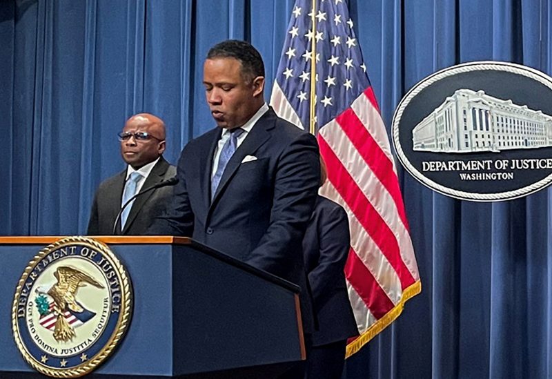 Kenneth Polite, Assistant Attorney General for the Department of Justice’s Criminal Division, discusses the arrest of the majority shareholder and cofounder of Hong Kong-registered virtual currency exchange Bitzlato Ltd for allegedly processing hundreds of million of dollars in illicit funds, during a news conference at the Justice Department in Washington, U.S., January 18, 2023. REUTERS/Daphne Psaledakis/File Photo