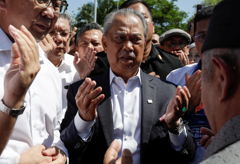 Former Malaysia Prime Minister Muhyiddin Yassin arrives to give a statement to the Malaysian Anti-Corruption Commission (MACC) in Putrajaya, Malaysia March 9, 2023. REUTERS/Hasnoor Hussain