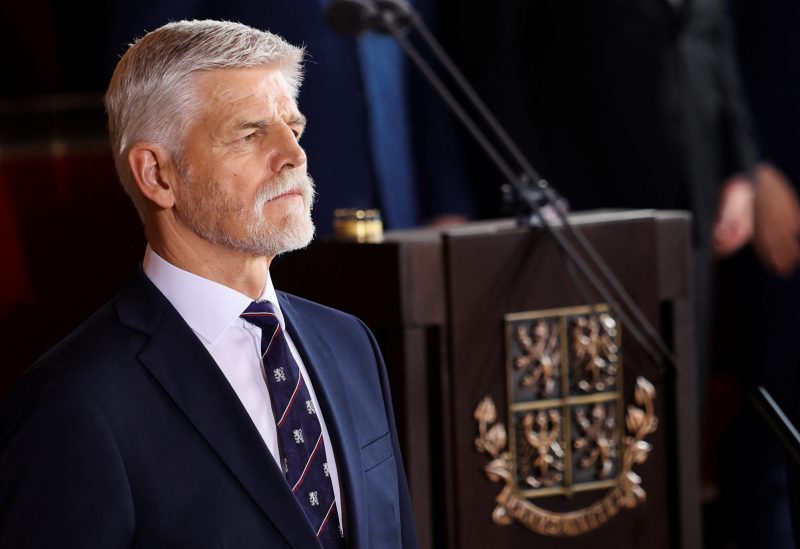 Czech President Petr Pavel speaks, after swearing on the Czech Constitution, during the inauguration ceremony at Prague Castle in Prague, Czech Republic, March 9, 2023. REUTERS/Eva Korinkova