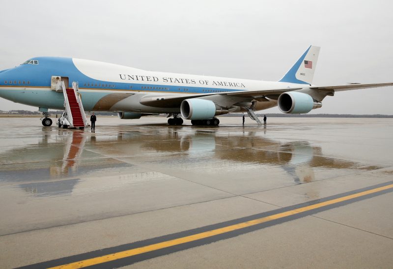 Air Force One sits on the tarmac at Joint Base Andrews in Maryland U.S. December 6, 2016. REUTERS/Kevin Lamarque