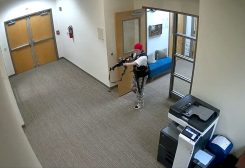 A still image from surveillance video shows what the Metropolitan Nashville Police Department describe as mass shooting suspect Audrey Elizabeth Hale, 28, entering The Covenant School carrying weapons in Nashville, Tennessee, U.S. March 27, 2023. Metropolitan Nashville Police Department/Handout via REUTERS THIS IMAGE HAS BEEN SUPPLIED BY A THIRD PARTY. NO RESALES. NO ARCHIVES TPX IMAGES OF THE DAY