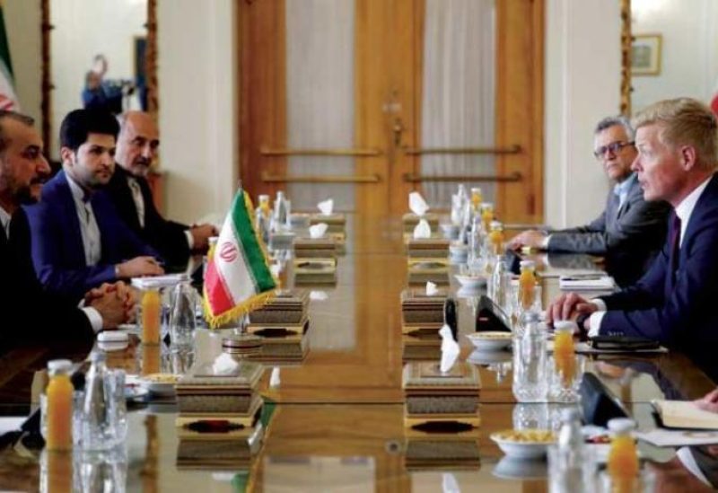 UN Special Envoy to Yemen Hans Grundberg met with Iranian Foreign Minister Hossein Amir-Abdollahian in Tehran on Monday (EPA)