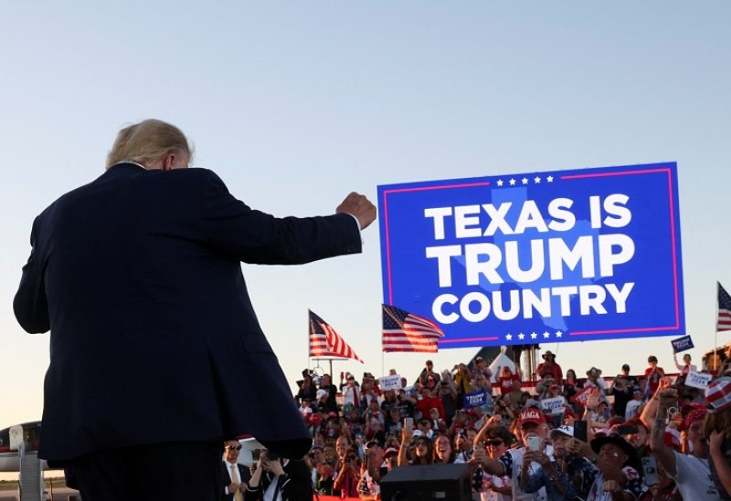Former U.S. President Donald Trump attends his first campaign rally after announcing his candidacy for president in the 2024 election at an event in Waco, Texas, U.S., March 25, 2023. REUTERS/Leah Millis