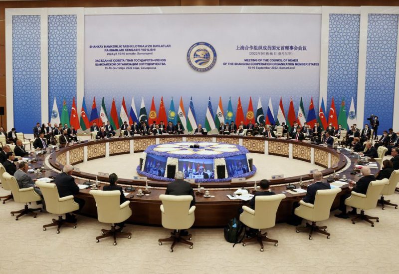 Participants of the Shanghai Cooperation Organization summit attend an extended-format meeting of heads of SCO member states in Samarkand, Uzbekistan September 16, 2022. Sputnik/Sergey Bobylev/Pool via REUTERS