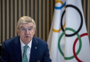 International Olympic Committee (IOC) President Thomas Bach attends the opening of the Executive Board meeting at the Olympic House in Lausanne, Switzerland, December 5, 2022. REUTERS/Denis Balibouse/Pool