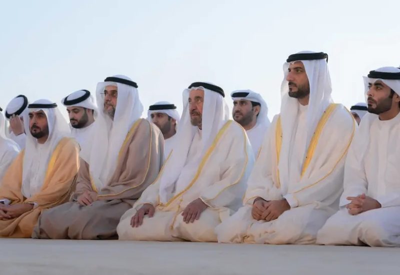 H.H. Dr. Sheikh Sultan bin Muhammad Al Qasimi, Supreme Council Member and Ruler of Sharjah, today morning performed Eid Al Fitr prayer at Al Badee Musallah in Sharjah. (WAM)