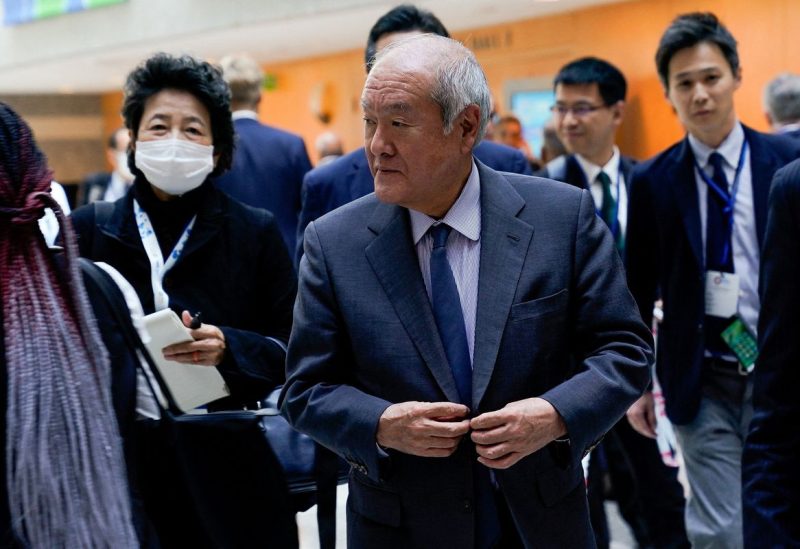 Japanese Finance Minister Shunichi Suzuki is seen during the 2023 Spring Meetings of the World Bank Group and the International Monetary Fund in Washington, U.S., April 13, 2023. REUTERS