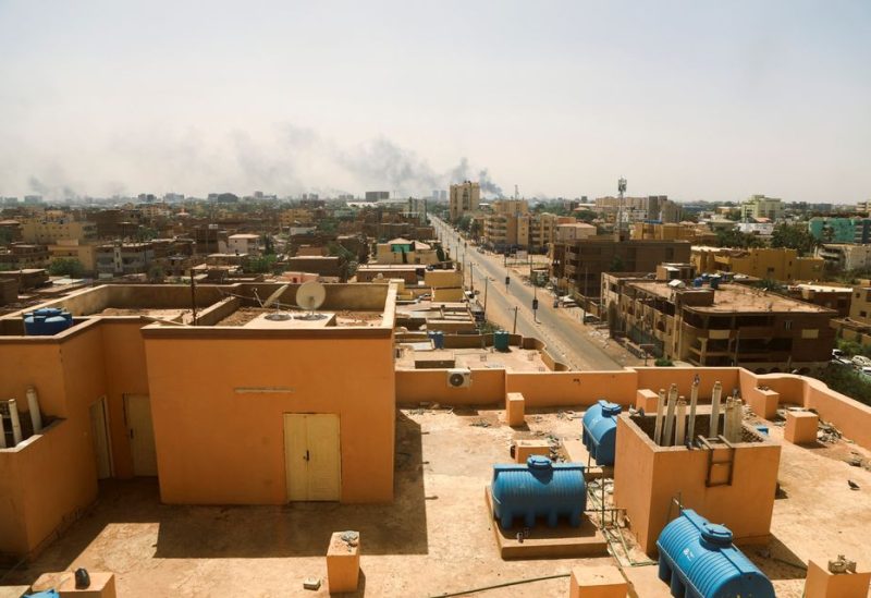 Smoke rises over buildings during clashes between the paramilitary Rapid Support Forces and the army in Khartoum, Sudan April 17, 2023. REUTERS