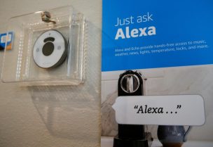 Prompts on how to use Amazon's Alexa personal assistant are seen in an Amazon ‘experience center’ in Vallejo, California, U.S., May 8, 2018. Picture taken on May 8, 2018. REUTERS/Elijah Nouvelage - RC1EAAAD8350