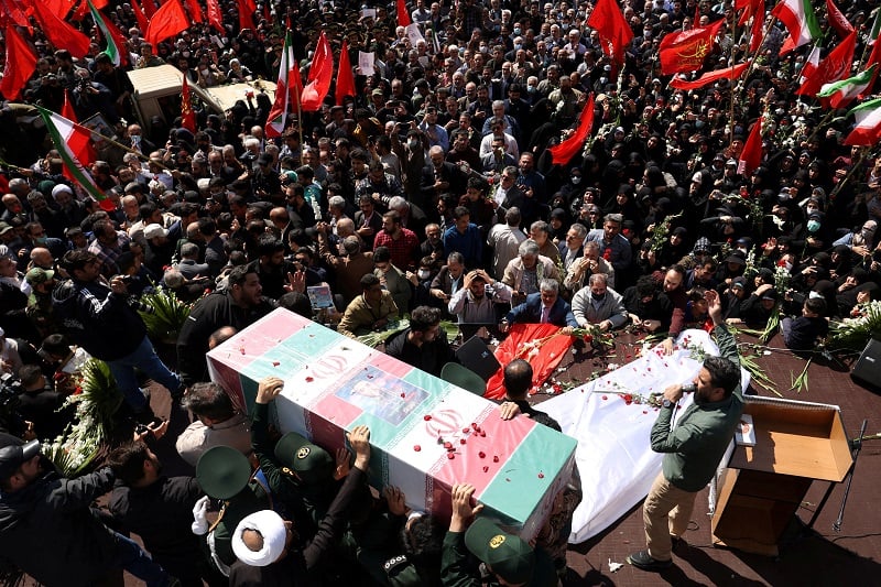 Iranians Mourn Guards Killed In Israeli Strikes On Syria | Sawt Beirut ...