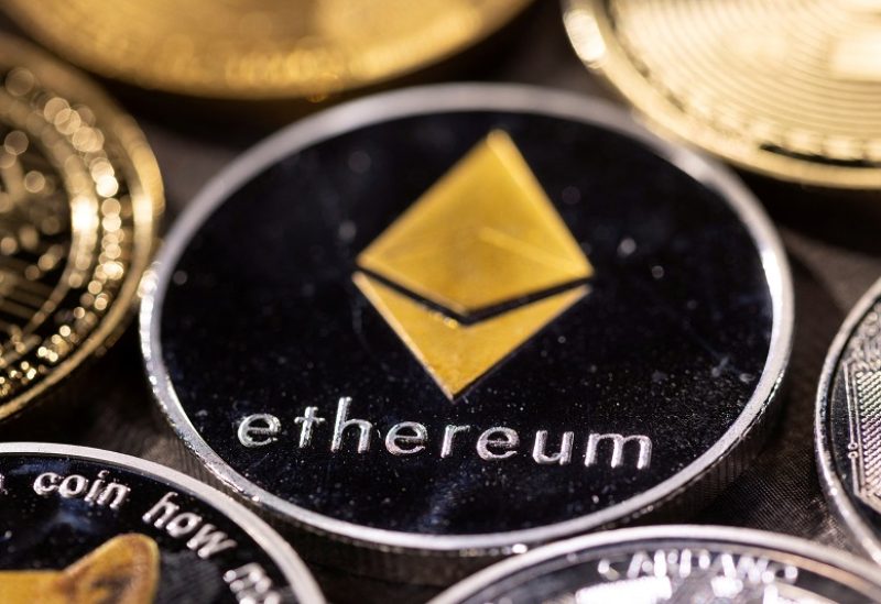 FILE PHOTO: Representation of Ethereum, with its native cryptocurrency ether, is seen in this illustration taken November 29, 2021. REUTERS/Dado Ruvic/Illustration/File Photo