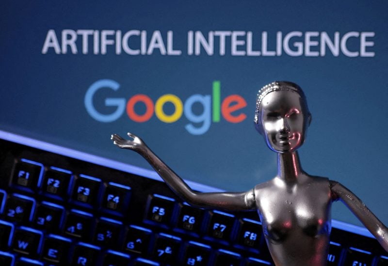 Google logo and AI Artificial Intelligence words are seen in this illustration taken, May 4, 2023. REUTERS/Dado Ruvic/Illustration