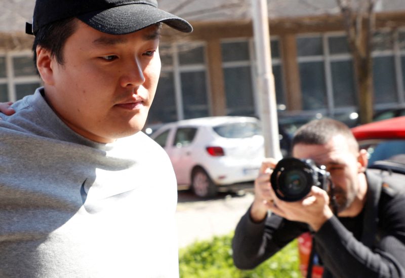 Do Kwon, the cryptocurrency entrepreneur, who created the failed Terra (UST) stablecoin, is taken to court in handcuffs, to face charges of forging official documents, in Podgorica, Montenegro, March 24, 2023. REUTERS/Stevo Vasiljevic