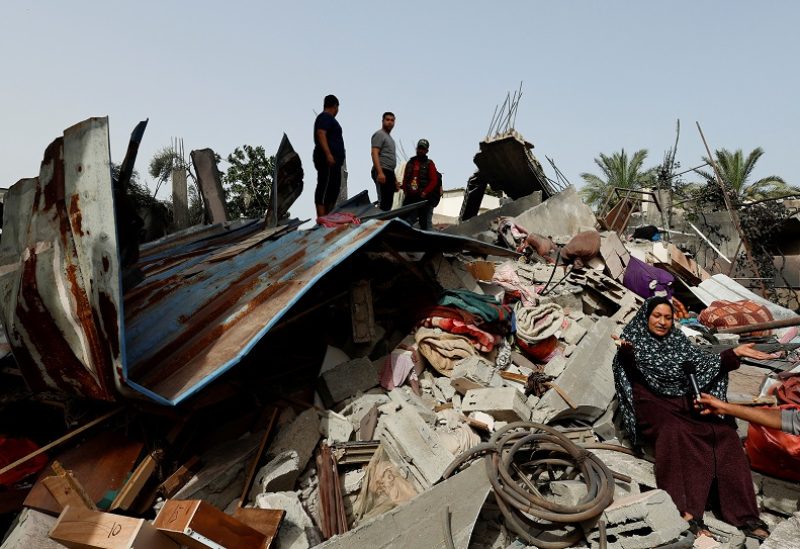 A view of the aftermath of deadly Israeli strikes, in the northern Gaza Strip May 12, 2023. REUTERS/Mohammed Salem
