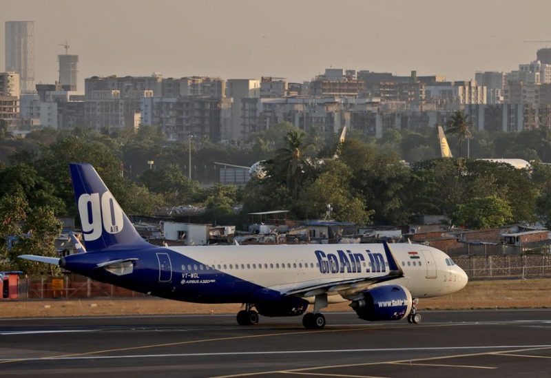 A Go First airline, formerly known as GoAir, Airbus A320-271N passenger aircraft prepares to take off from Chhatrapati Shivaji International Airport in Mumbai, India, May 2, 2023. REUTERS