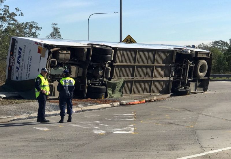 The scene of a bus crash symbolic (Reuters)
