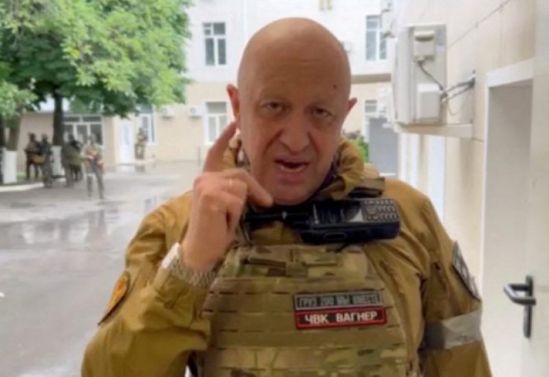 Founder of Wagner private mercenary group Yevgeny Prigozhin speaks inside the headquarters of the Russian southern army military command center, which is taken under control of Wagner PMC, according to him, in the city of Rostov-on-Don, Russia in this still image taken from a video released June 24, 2023. Press service of "Concord"/Handout via REUTERS