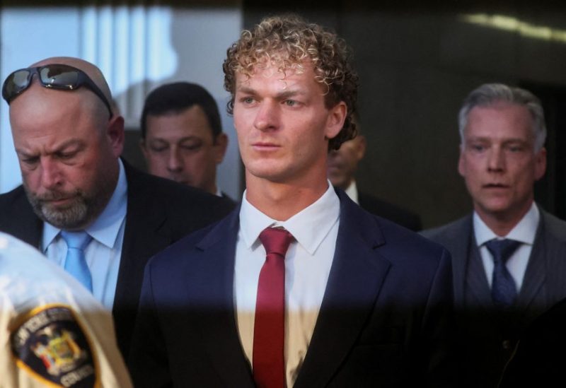 Former U.S. Marine Daniel Penny arrives at the Manhattan Criminal Court for his arraignment hearing for the death of Jordan Neely, a man whose death has been ruled a homicide by the city's medical examiner after being placed in a chokehold on a subway train, in New York City, New York, U.S., June 28, 2023. REUTERS/Brendan McDermid