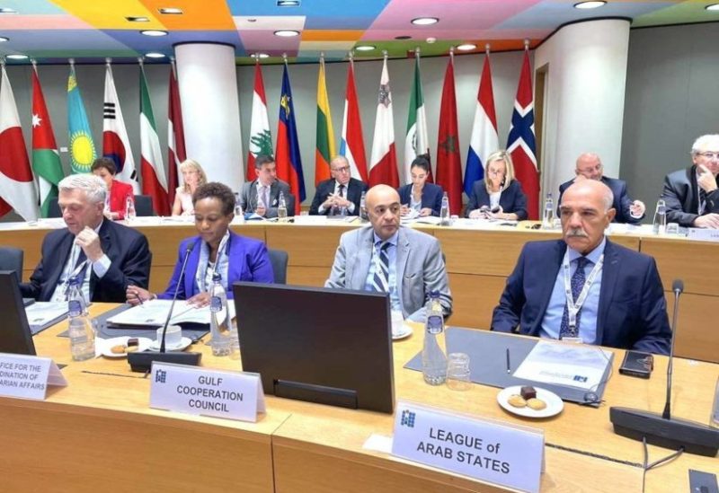The Secretary-General of the Gulf Cooperation Council, Jasem Mohamed Albudaiwi, attends an EU-hosted conference in Brussels on Thursday to help Syria. Asharq Al-Awsat