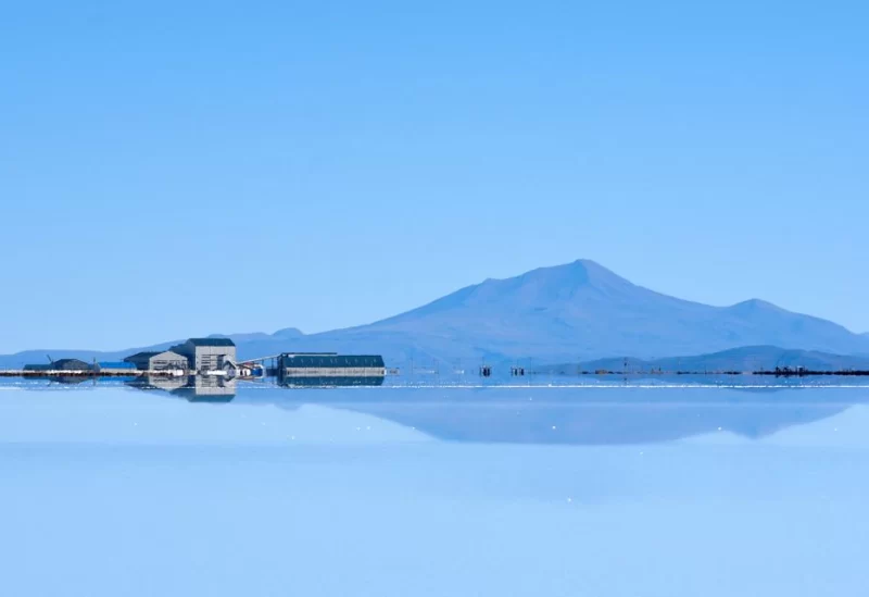 Bolivian state firm YLB's plant is seen at the Salar de Uyuni, a vast white salt flat at the center of a global resource race for the battery metal lithium, outside of Uyuni, Bolivia March 26, 2022. Picture taken March 26, 2022. REUTERS