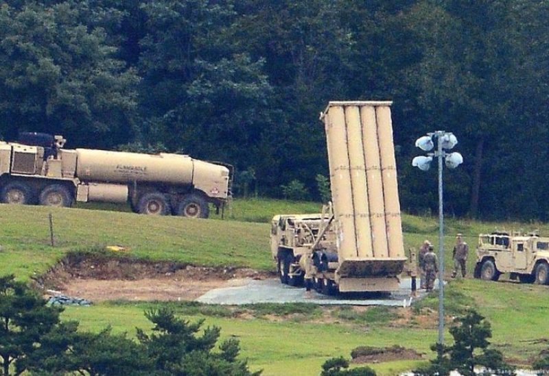 A Terminal High Altitude Area Defense (THAAD) interceptor is seen in Seongju, South Korea, June 13, 2017. REUTERS/Kim Hong-Ji/File photo