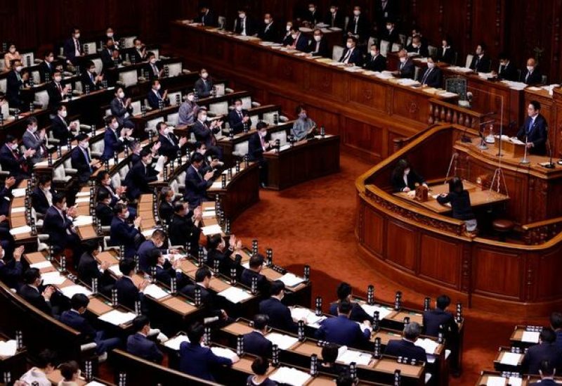 Japan's Prime Minister Fumio Kishida delivers his policy speech during the first day of an ordinary session at the lower house of parliament in Tokyo, Japan January 23, 2023. REUTERS/Kim Kyung-Hoon/File Photo