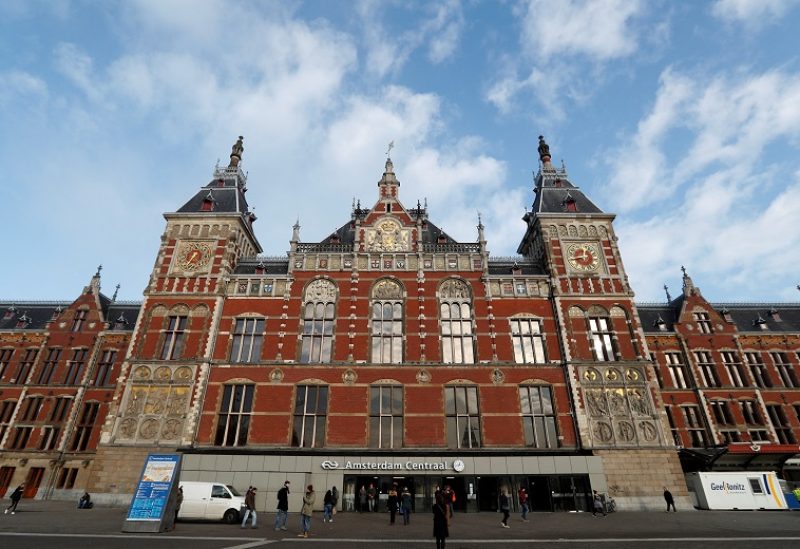 FILE PHOTO: View of Central train station of Amsterdam, Netherlands, December 1, 2017. REUTERS/Yves Herman/File Photo